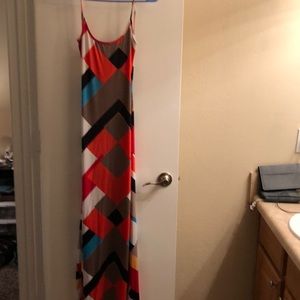 Stretchy backless maxi dress